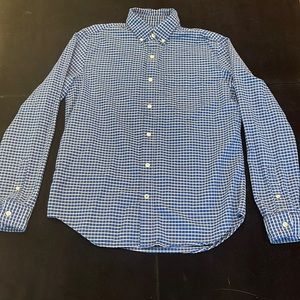 Gap men’s cotton dress shirt, blue check